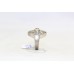 Oxidized Ring Silver 925 Sterling Women's Purple Zircon & Marcasite Stone A573